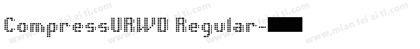 CompressURWD Regular字体转换